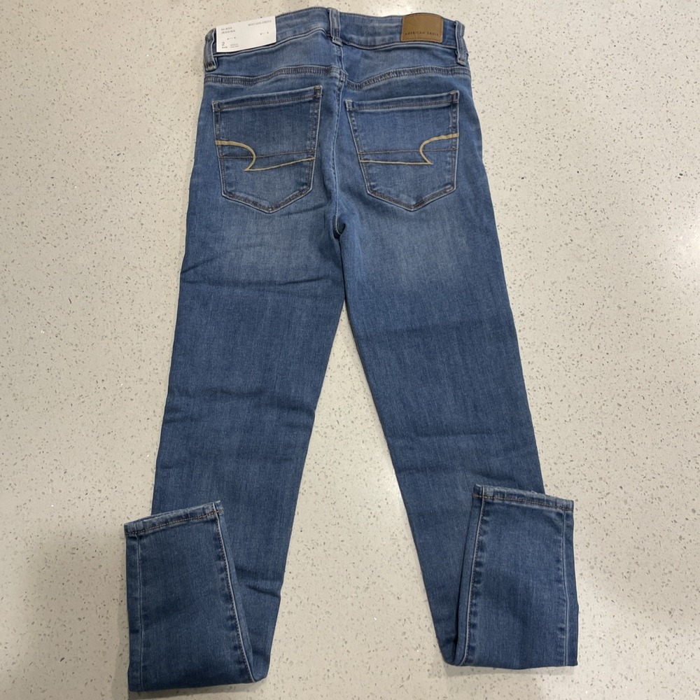 NWT American Eagle Women's 2 Next Level Stretch Super High-Waisted Jegging - Picture 5 of 6